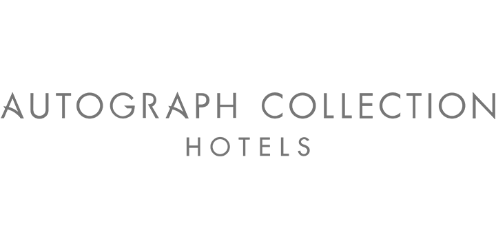 Autograph Collection Hotels logo in grey text on a light grey background.