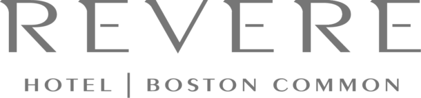 Revere Hotel Boston Common logo in gray text on a white background.