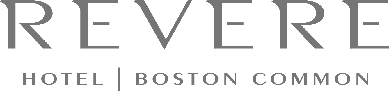 Revere Hotel Boston Common logo in gray text on a white background.